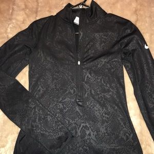 NIKE DRI FIT SNAKESKIN HALF ZIP JACKET