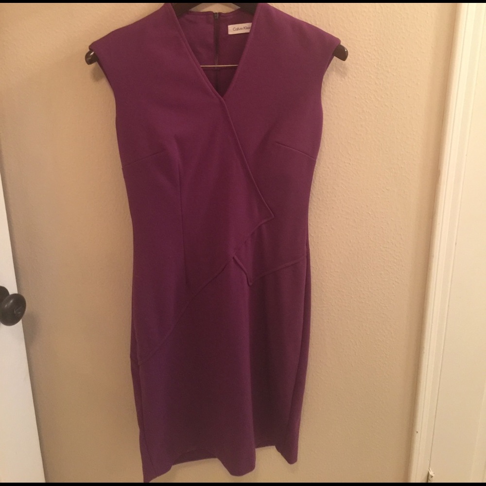 Calvin Klein Purple Dress.