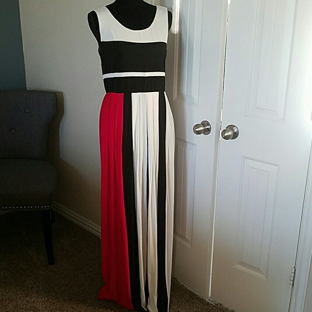 Red white black maxi