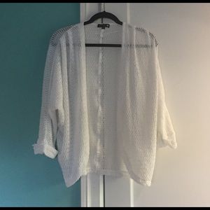 Cotton On White Slouch Open Cardigan