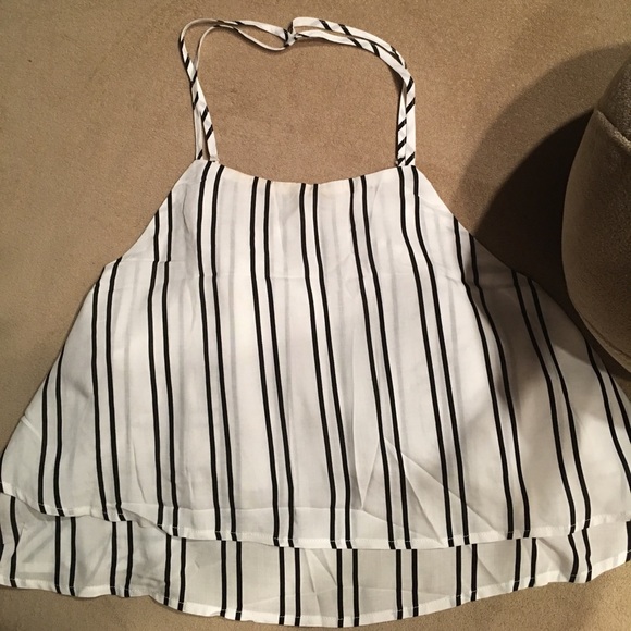 ❤️HP❤️Stripe Print Two Piece Set- EGG SHELL - Picture 6 of 6