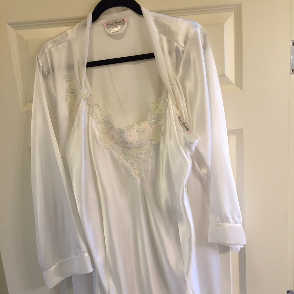 Satin Nightgown and robe