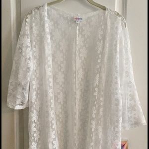 Brand New LuLaRoe Lindsay Lace Kimono-Cardigan
