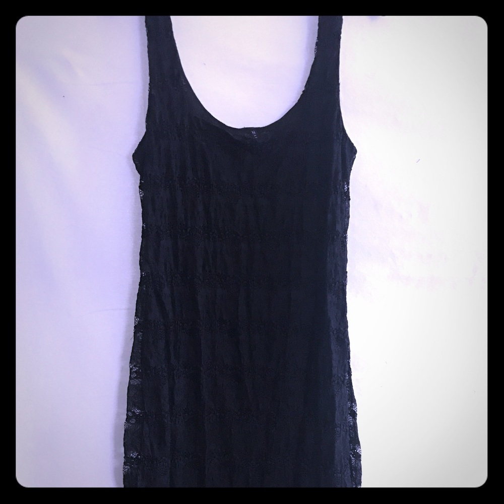 🥂Black lace dress