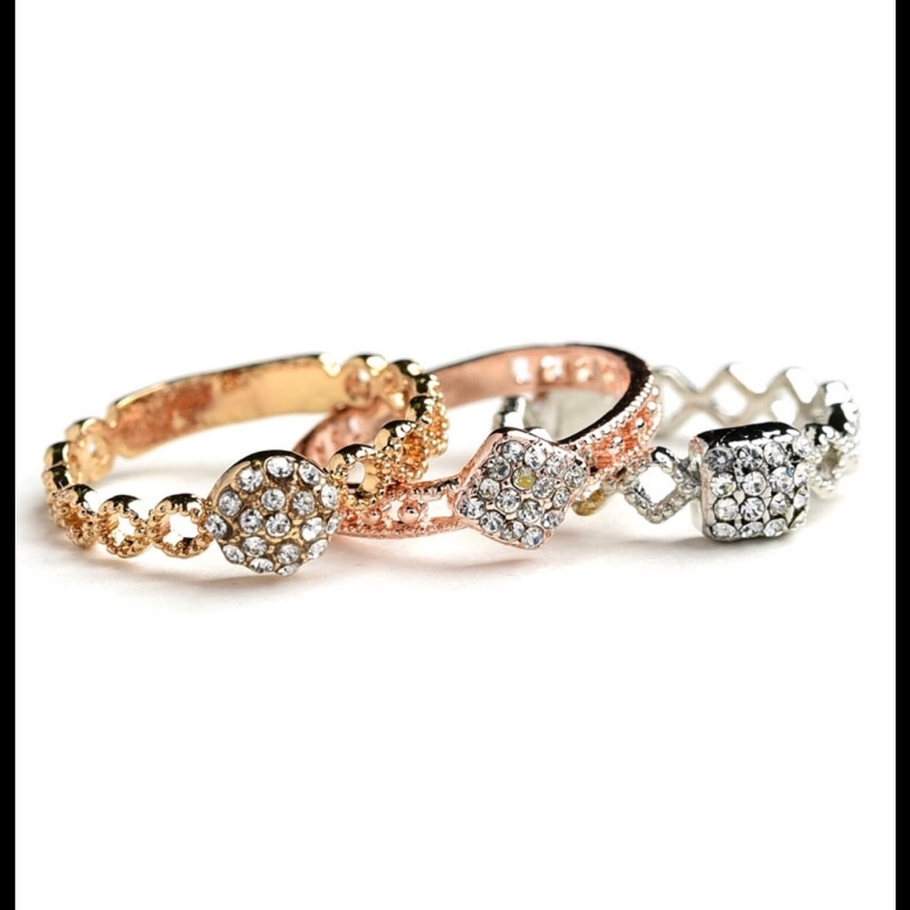 Multi Stone Layer Rings