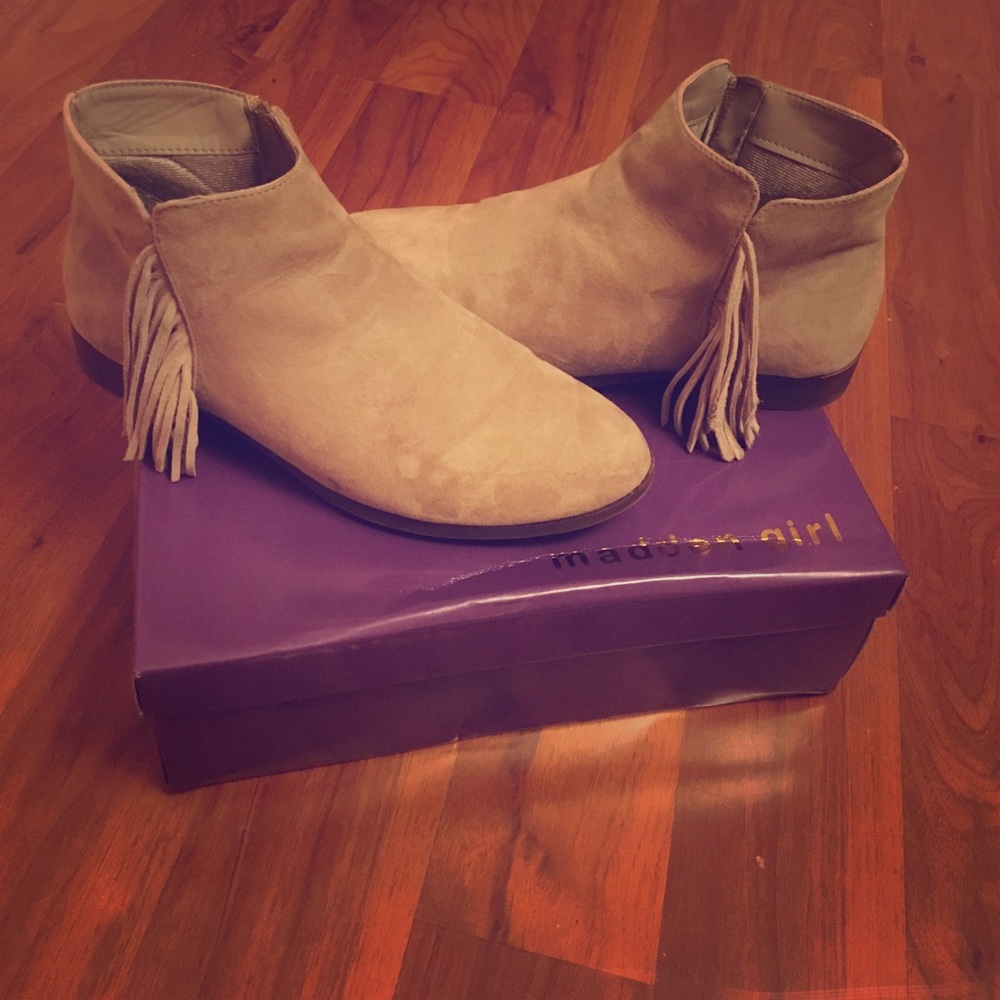 Madden Girl Fringe Booties