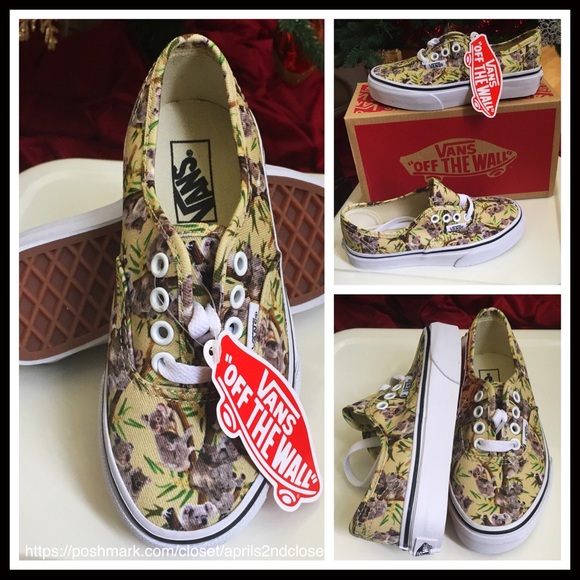 VANS KOALA PRINT CANVAS SNEAKERS SHOES - Picture 6 of 7