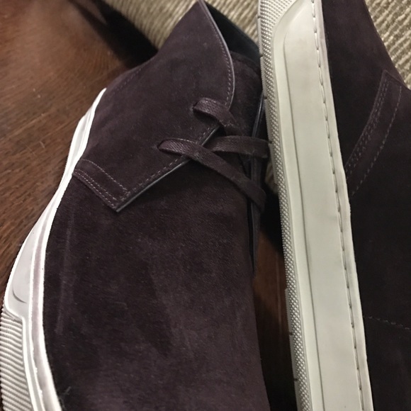 Vince brand new deep purple suede chukkas main image 8