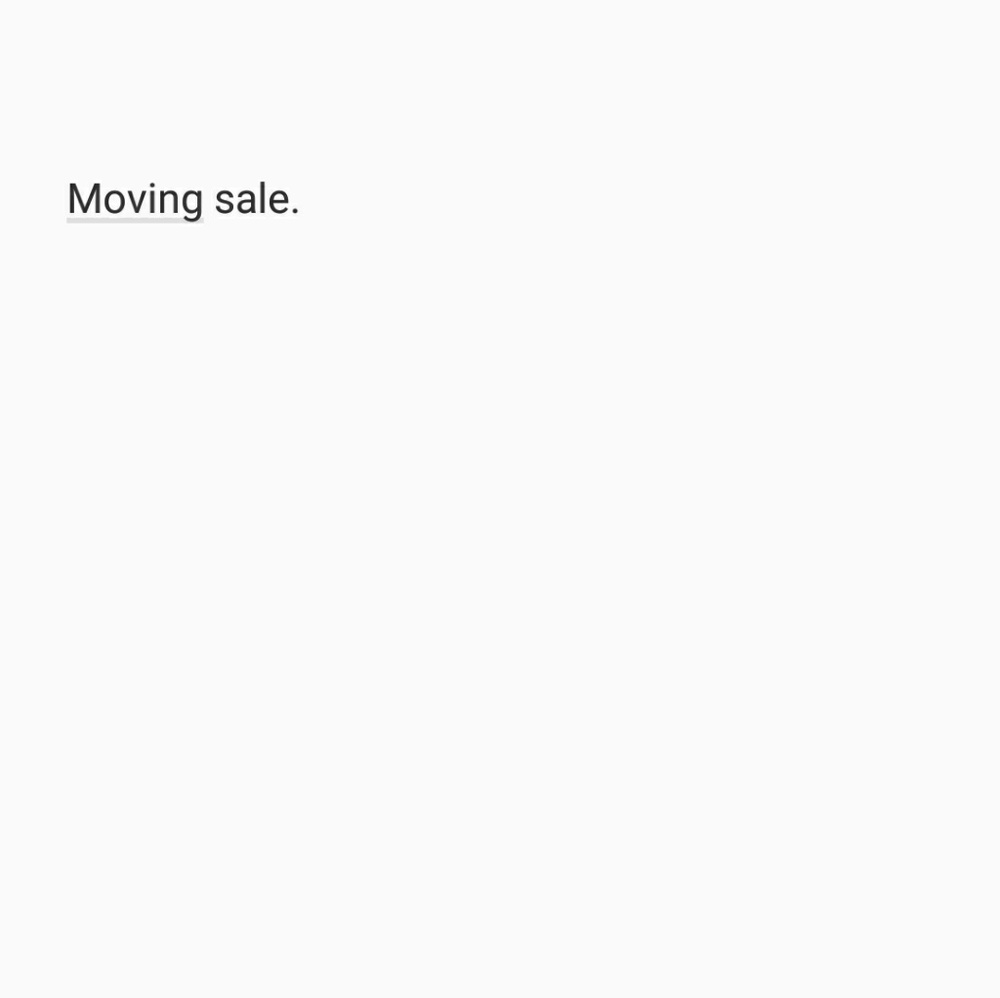 Moving !