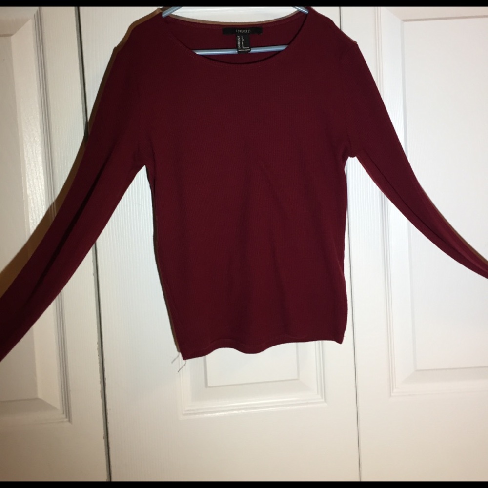 Burgundy shirt