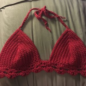 Handmade crochet bikini top