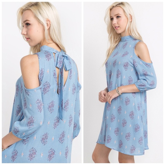 LAST 2 PAISLEY PRINT SELF-TIE POCKET DRESS - Picture 5 of 5