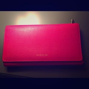 Pink Coach Wallet
