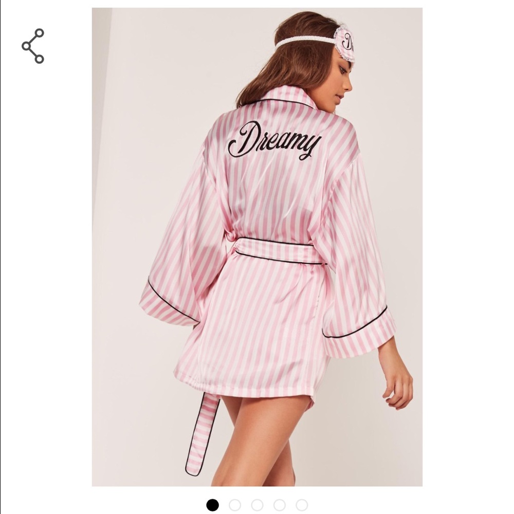 Dreamy Pink Silk Robe