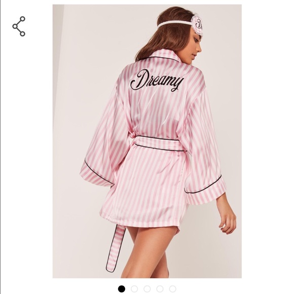 Dreamy Pink Silk Robe - Picture 1 of 4