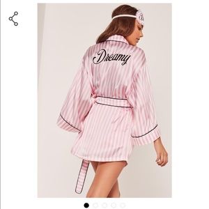 Dreamy Pink Silk Robe