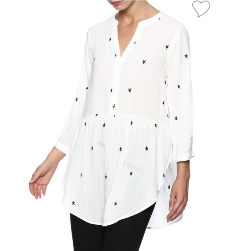 Lumiere Star Embroidered Blouse