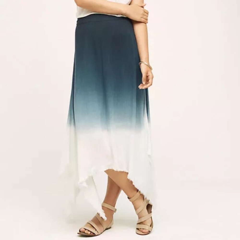 Anthropologie ombré maxi skirt
