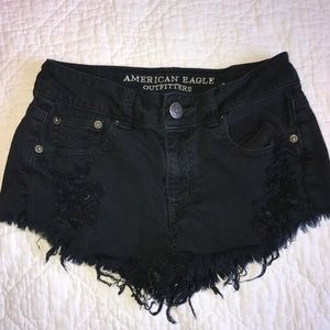 Black American Eagle Shorts