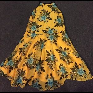 Vibrant floral fit'n'flare summer dress