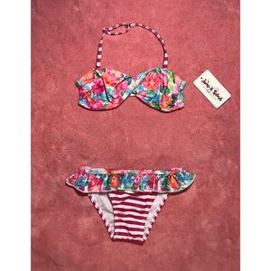 Big girls 2 pc swimsuit - floral