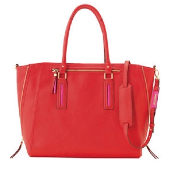 Stella & Dot Handbags - Stella and Dot beautiful red business bag