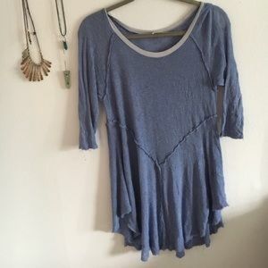 Free people three quarter sleeve shirt