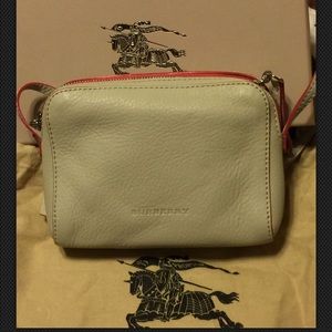 Burberry Crossbody small pebbled leather purse