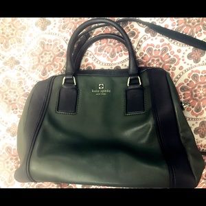 kate spade bag navy green bag