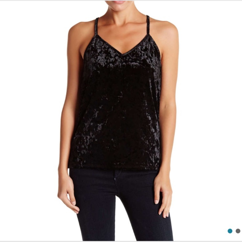 Velvet Adjustable Strap Black Cami from Hollister - Picture 6 of 6