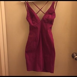 Nasty gal magenta party dress