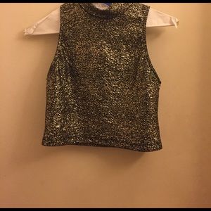 Nasty gal shimmery crop