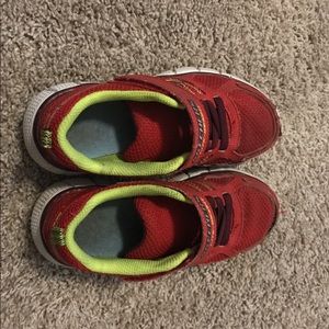 Boys Red and Yellow Sketchers