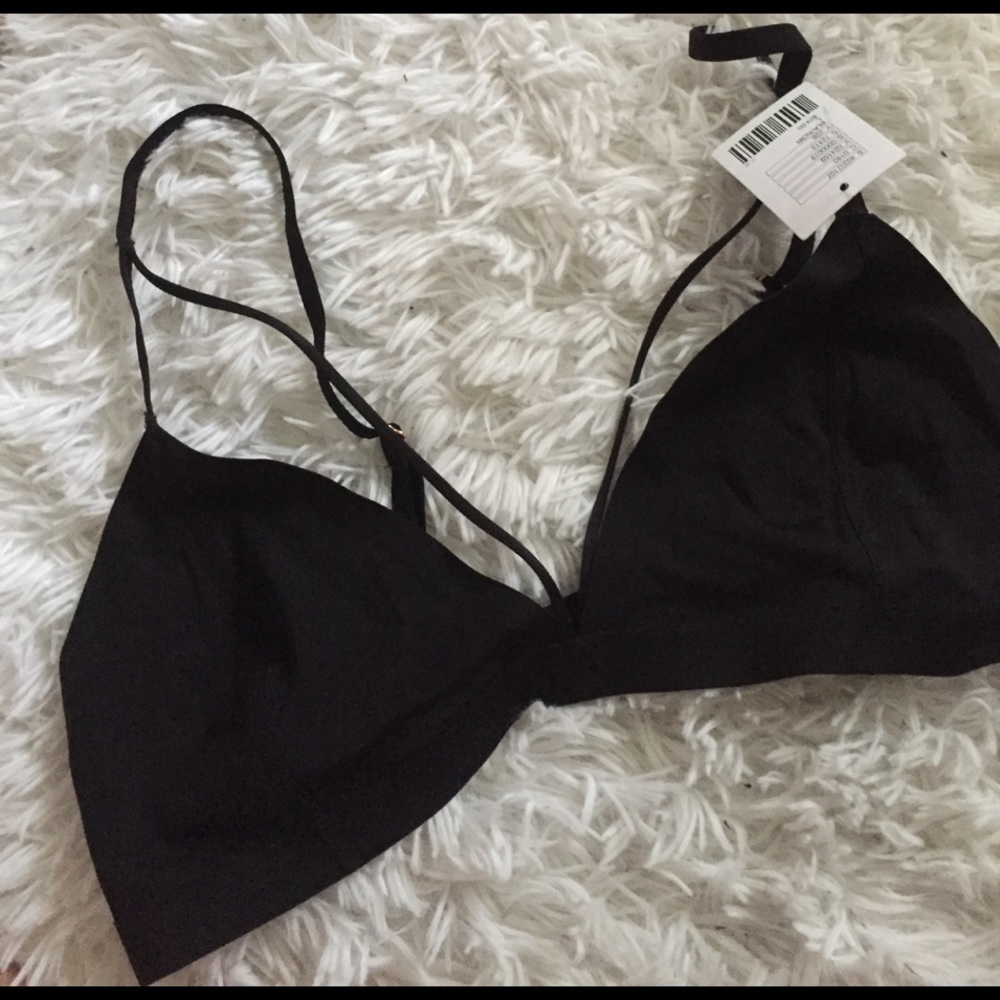 Black urban outfitter bralette