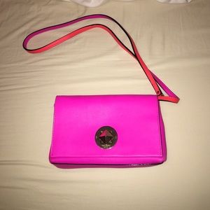 Kate Spade Pink Leather Cross-body Purse