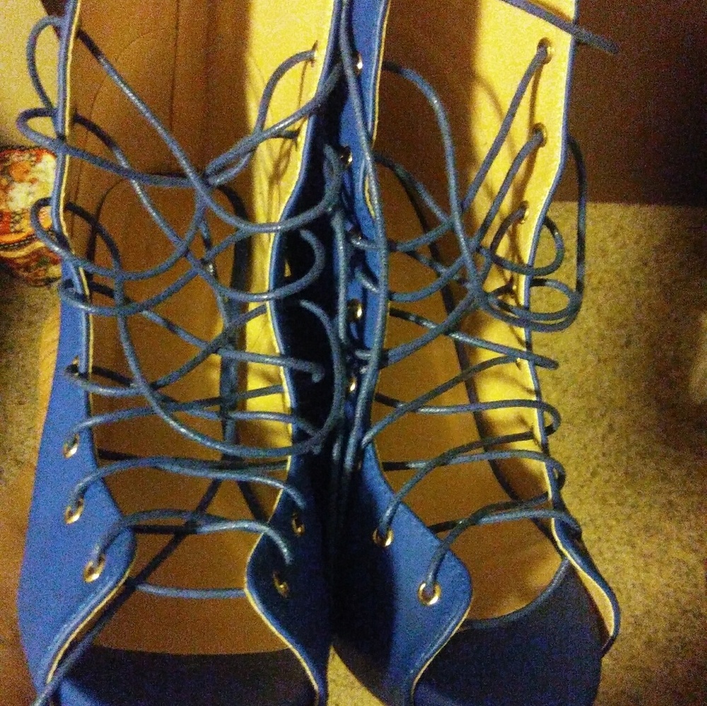 Blue Booties - Picture 2 of 2