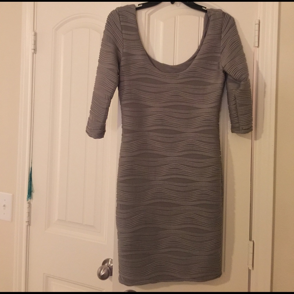 Grey bodycon dress