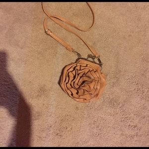 A pinkish brown purse