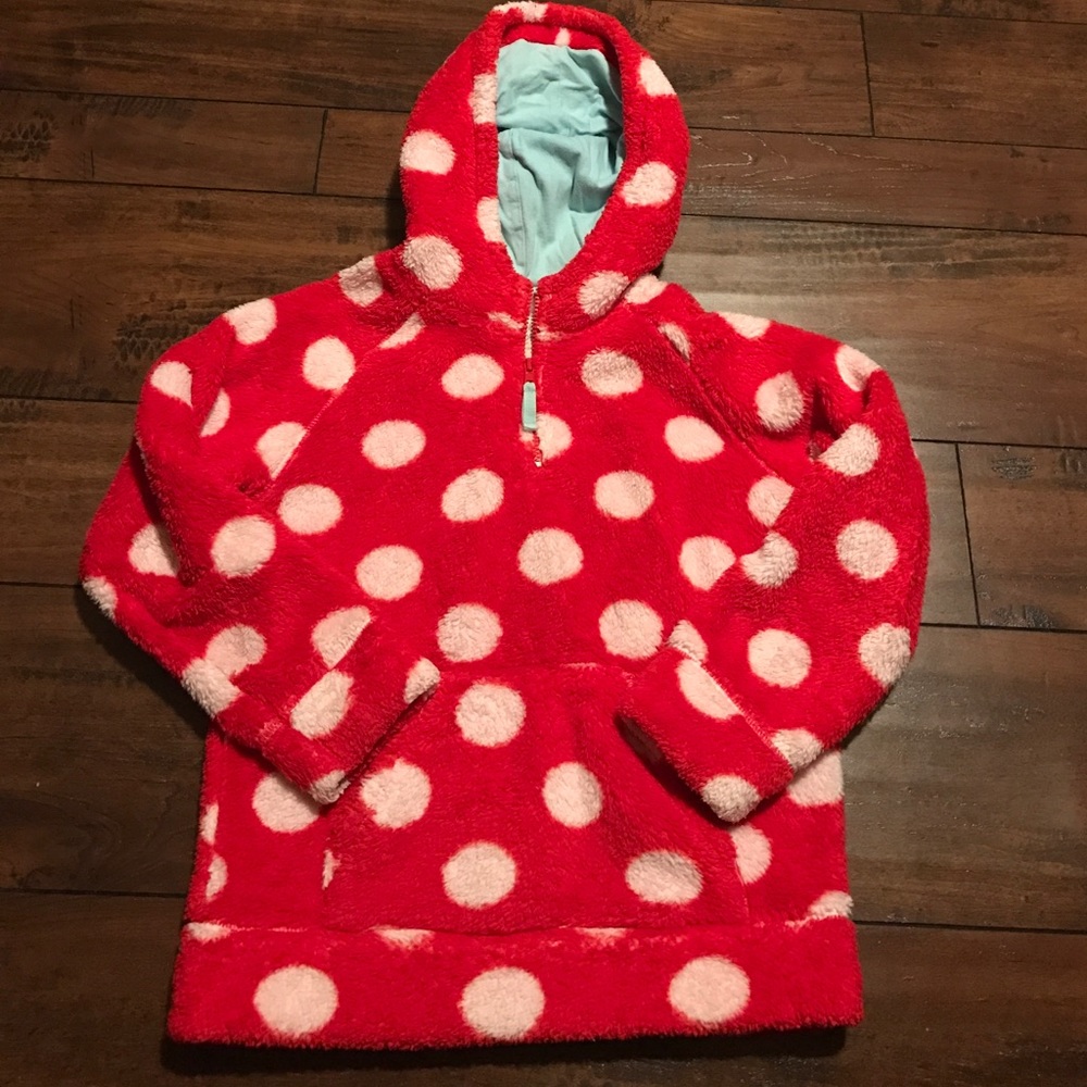Mini Boden 3/4 fuzzy sweatshirt jacket size 9-11