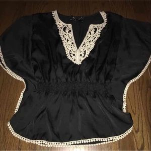 Ali & Kris Butterfly Sleeve Blouse