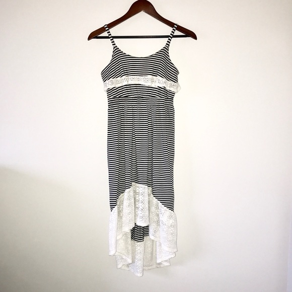 Striped Waterfall Sundress - Picture 1 of 4