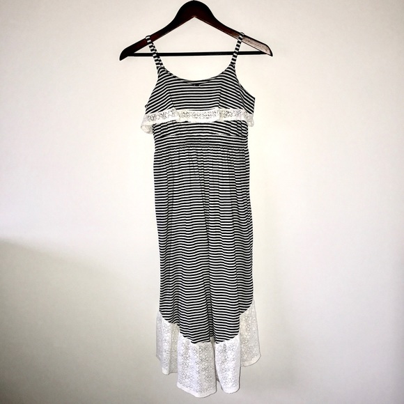 Striped Waterfall Sundress - Picture 2 of 4