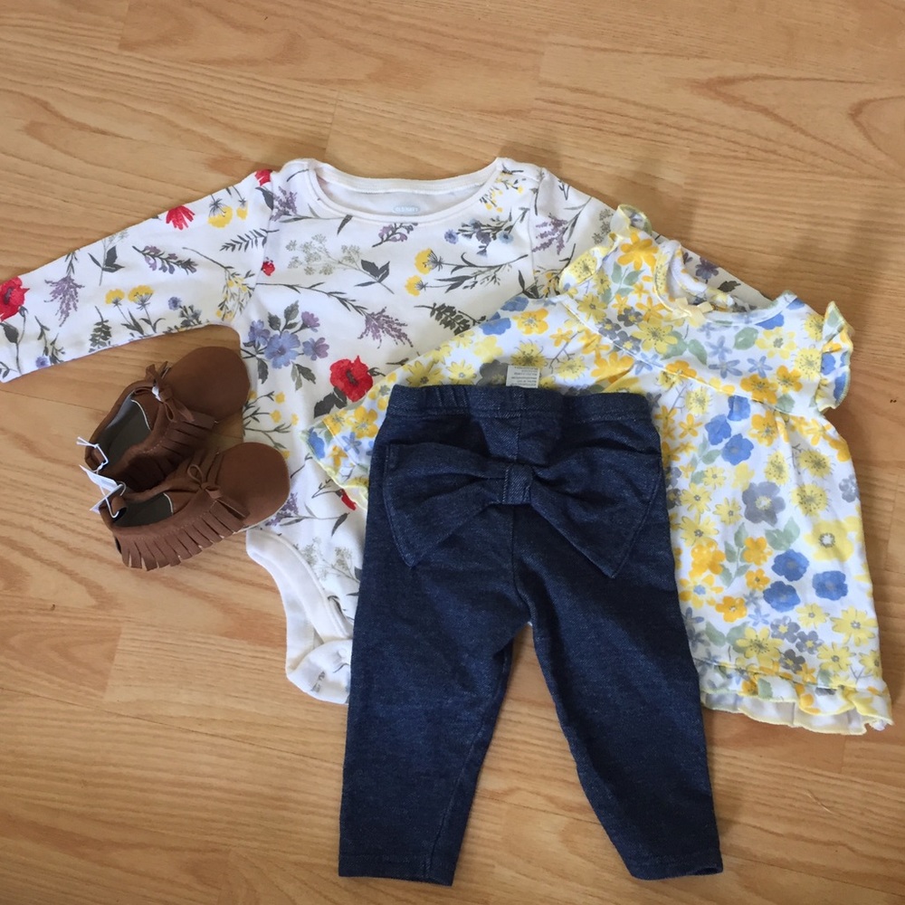 Old Navy and Baby Starters set; size 6m; 4 pieces