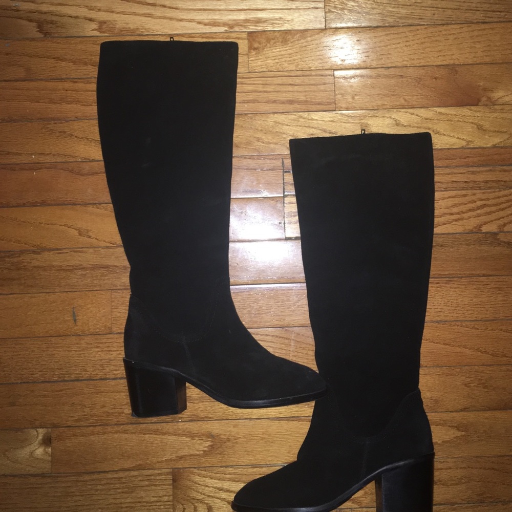 Kelsi Dagger Suede Block Heel Boot