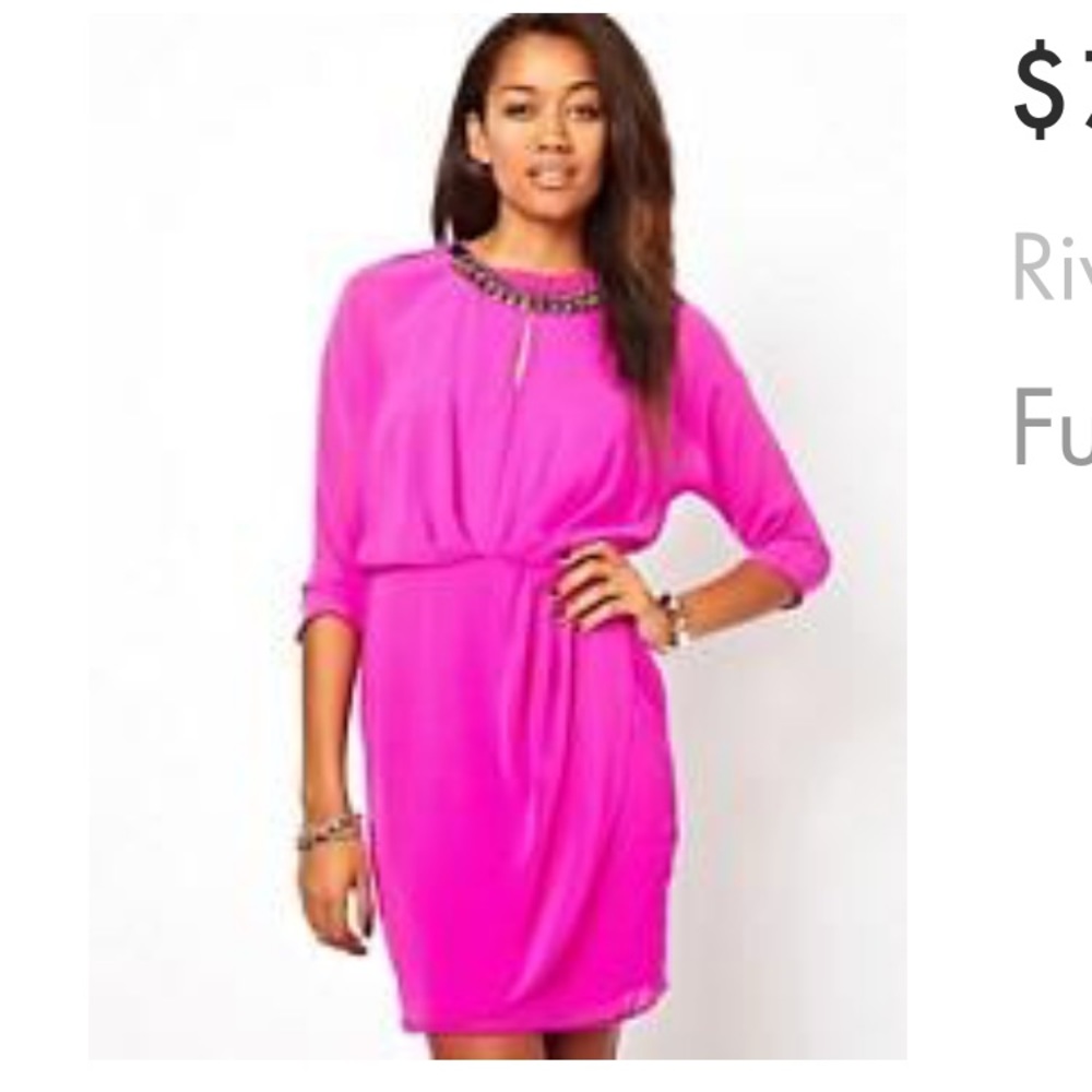 Last chance! NWT River island pink dress