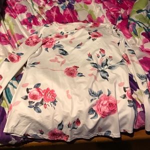 Long sleeve floral shirt
