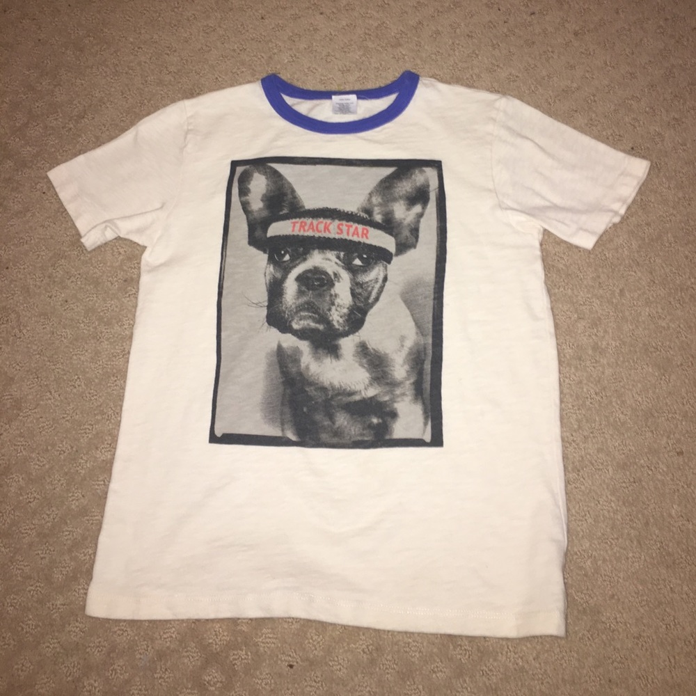 Crew cuts pug track star tee
