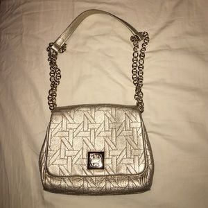 Quilted gold chain Kate Spade purse