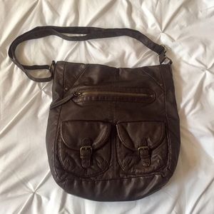 NWOT Mossimo Tote Purse Brown w/ Adjustable Strap