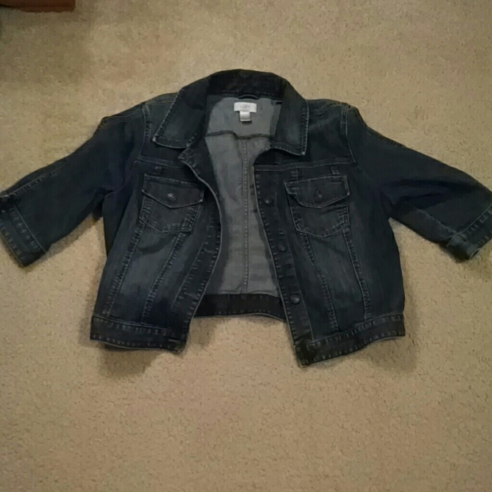 Loft denim crop jacket
